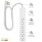 Ge Outlet Strip, Surge, 3 ft., White 41352 - alternate 4